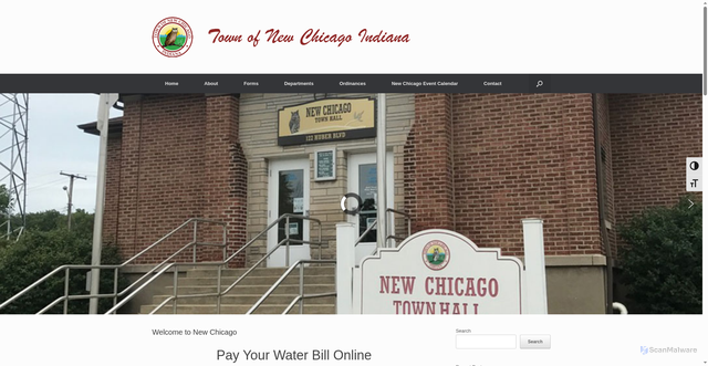 Security scan screenshot of https://newchicagoin.gov/