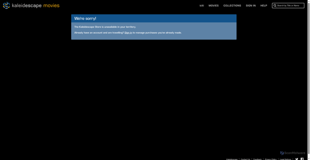 Security scan screenshot of https://www.kaleidescape.com/movie-store/collection/a24_films