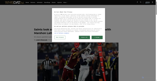 Security scan screenshot of https://whodatdish.com/saints-look-smarter-by-the-week-after-parting-ways-with-marshon-lattimore-01k8197frtez