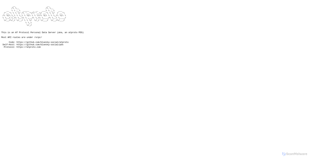 Security scan screenshot of https://amanita.us-east.host.bsky.network