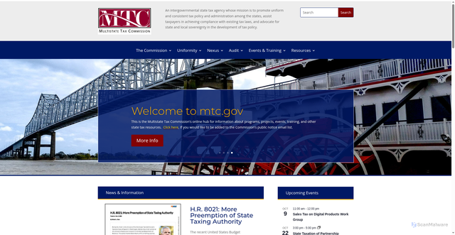 Security scan screenshot of https://www.mtc.gov/