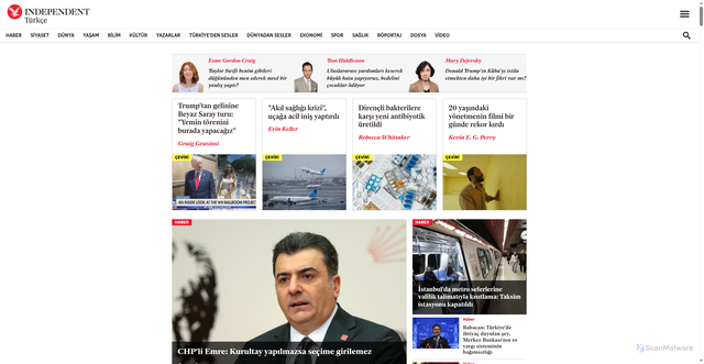 Security scan screenshot of https://indyturk.com