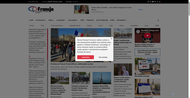 Security scan screenshot of https://ifrancja.fr