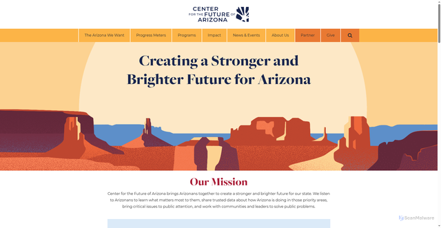 Security scan screenshot of https://www.arizonafuture.org/