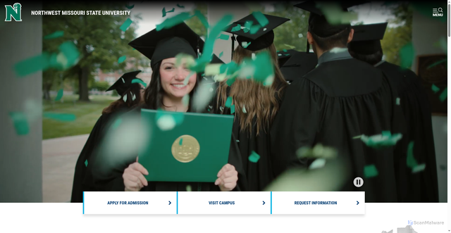 Security scan screenshot of https://nwmissouri.edu