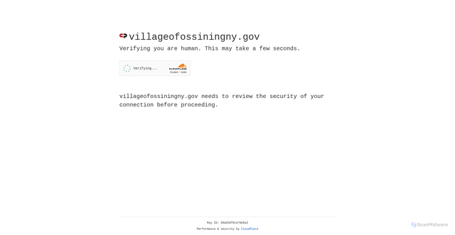 Security scan screenshot of https://villageofossiningny.gov/