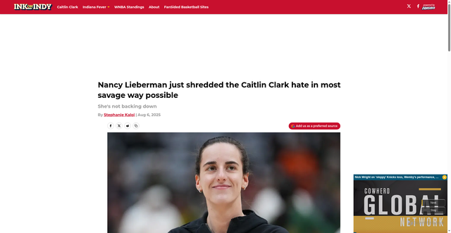 Security scan screenshot of https://inkonindy.com/nancy-lieberman-just-shredded-the-caitlin-clark-hate-in-most-savage-way-possible