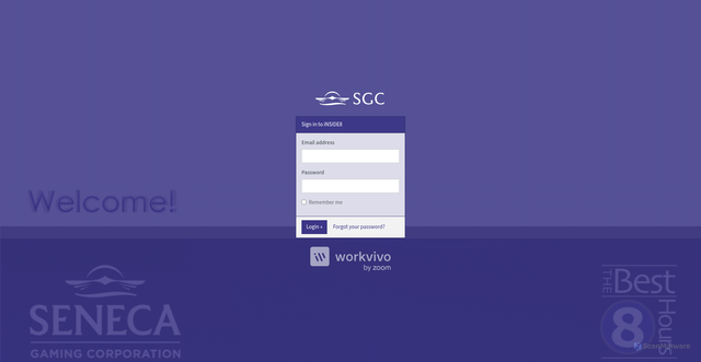 Security scan screenshot of https://senecainside8.workvivo.com