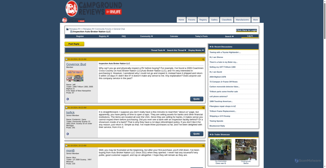 Security scan screenshot of http://rvshelltalk.live/