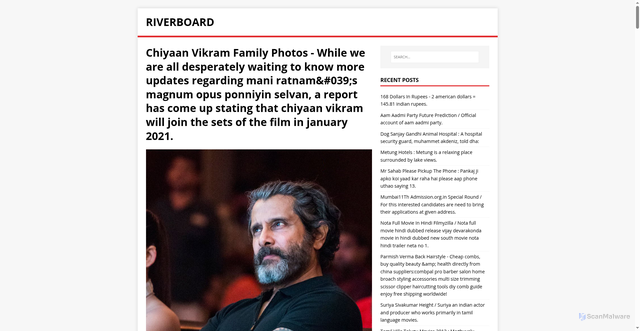 Security scan screenshot of https://verobota.pages.dev/post/chiyaan-vikram-family-photos/