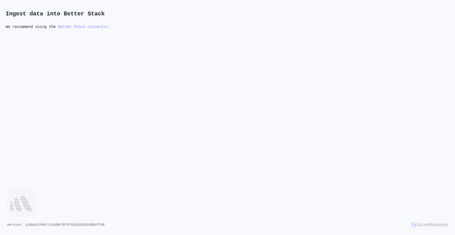 Security scan screenshot of https://in.logs.betterstack.com/