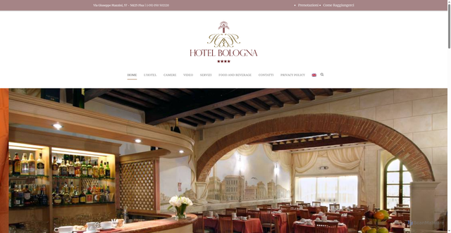 Security scan screenshot of https://hotelbologna.pisa.it/en/