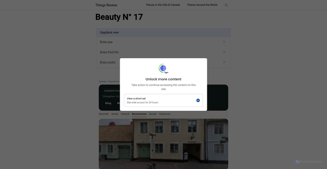 Security scan screenshot of https://skonhet-angelholm.se