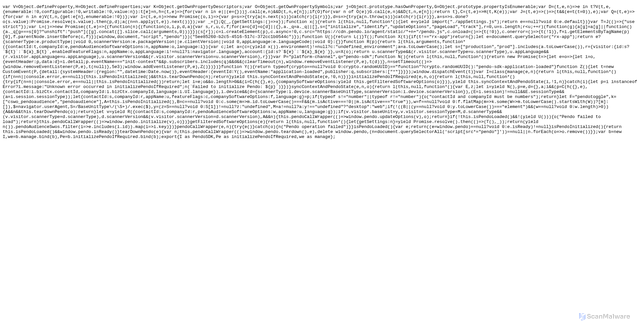 Security scan screenshot of https://pendo-sdk-prod-us-west-1.iterocloud.com