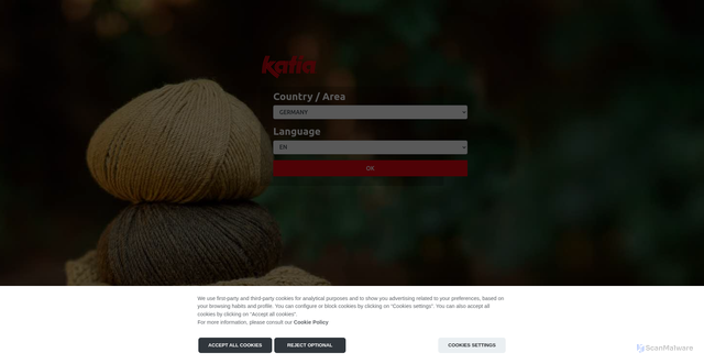 Security scan screenshot of https://katia.com
