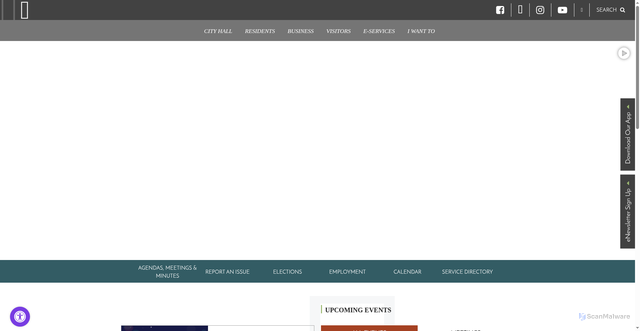 Security scan screenshot of https://www.monroemi.gov/
