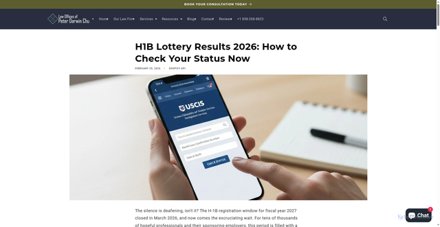 Security scan screenshot of https://peterchu.com/blogs/medium-feed/how-to-check-h1b-lottery-results