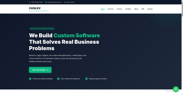 Security scan screenshot of https://chislevgroup.com/
