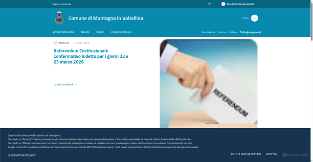 Security scan screenshot of https://www.comune.montagnainvaltellina.so.it/