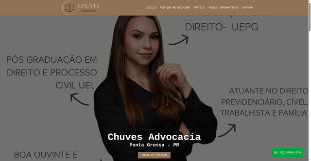 Security scan screenshot of http://chuves-advocacia.com.br/