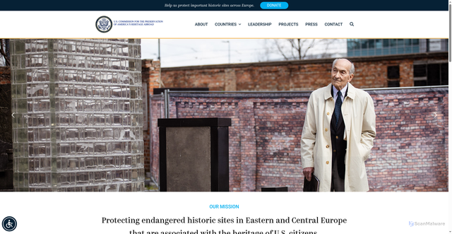 Security scan screenshot of https://www.heritageabroad.gov/