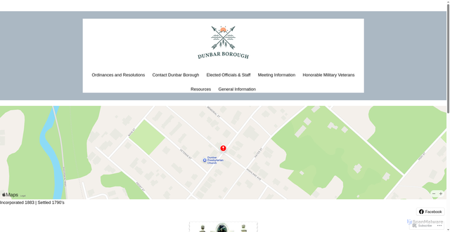 Security scan screenshot of https://dunbarboropa.gov/