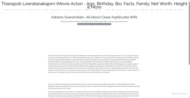 Security scan screenshot of https://wymoorgroupsitus-dpc3g2hkpvei.edgeone.app/adriana-guerendiain-all-about-cesar-azpilicueta-wife.html