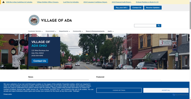 Security scan screenshot of https://www.adaoh.gov/