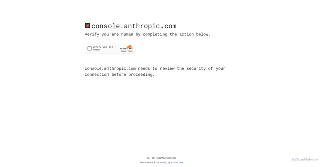 Security scan screenshot of https://console.anthropic.com/