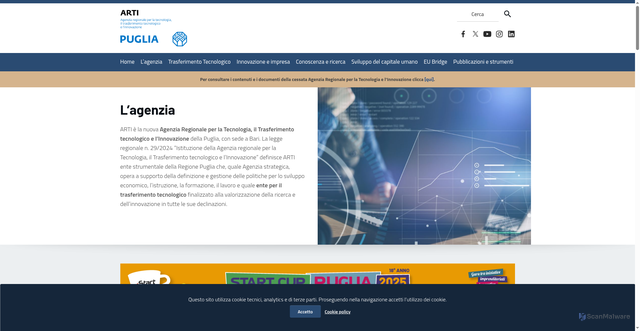 Security scan screenshot of https://www.arti.puglia.it/