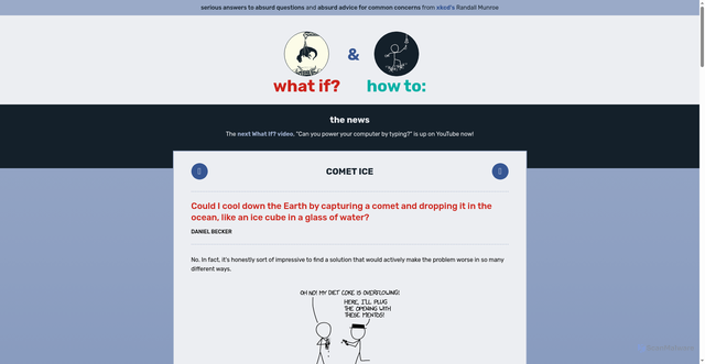 Security scan screenshot of https://what-if.xkcd.com/