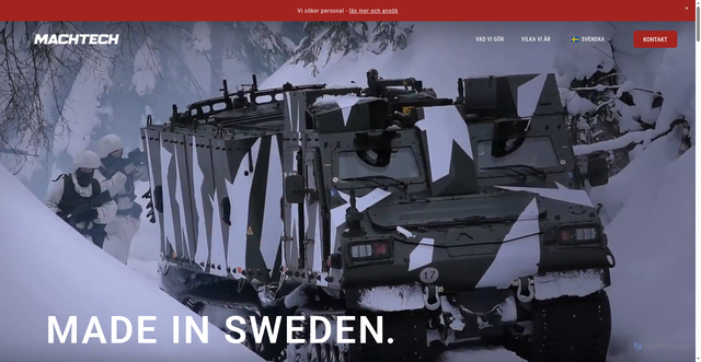 Security scan screenshot of https://machtechacademy.se