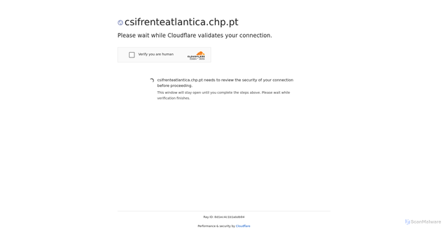 Security scan screenshot of https://csifrenteatlantica.chp.pt