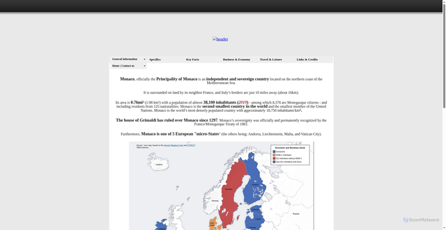 Security scan screenshot of https://monacodc.org/monacohome.html