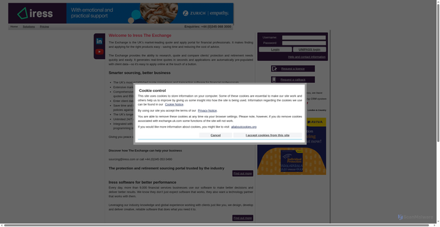 Security scan screenshot of https://exweb.exchange.uk.com