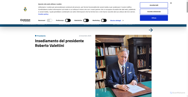 Security scan screenshot of https://www.provincia.ms.it/