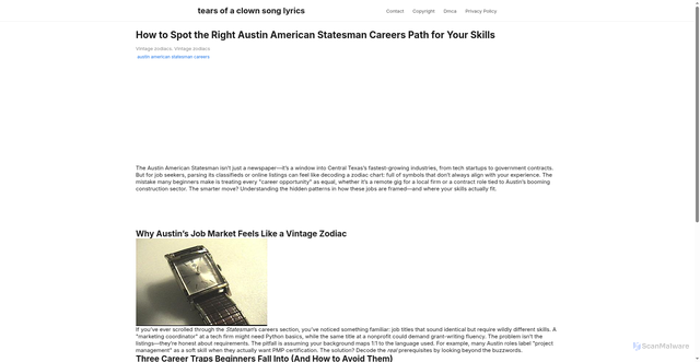 Security scan screenshot of https://warnajourneyworks-dpjbgy6lkkkc.edgeone.app/austin-american-statesman-careers.html