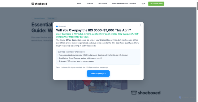 Security scan screenshot of https://www.shoeboxed.com/blog/costco-return-policy