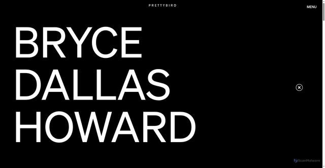 Security scan screenshot of https://prettybird.co/us/talent/creators/bryce-dallas-howard/