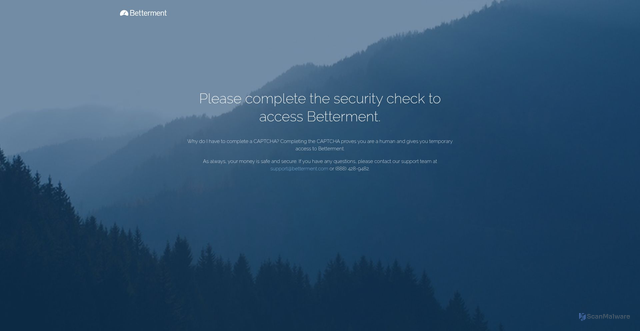 Security scan screenshot of https://wwws.betterment.com