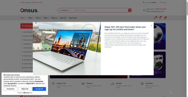 Security scan screenshot of https://kamaradshop.ro/