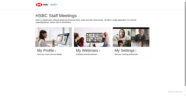 Security scan screenshot of https://hsbc.zoom.us
