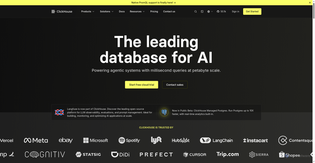 Security scan screenshot of https://clickhou.se