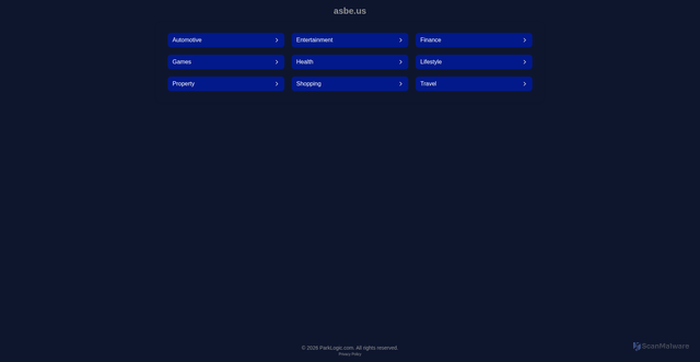 Security scan screenshot of https://asbe.us