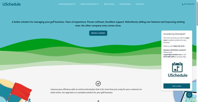 Security scan screenshot of https://uschedule.com