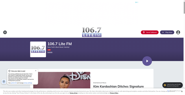 Security scan screenshot of https://litefm.iheart.com