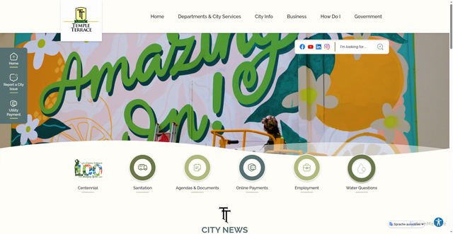 Security scan screenshot of https://templeterrace.gov/