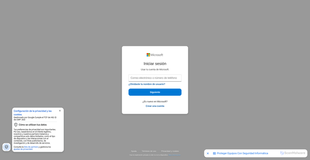 Security scan screenshot of https://outlookmailwww.webcindario.com/