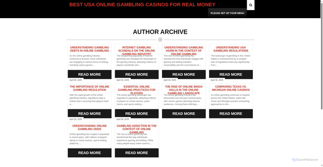Security scan screenshot of https://onlinegamblingguide.us/author/best-usa-online-gambling-casinos-for-real-money/page/2/