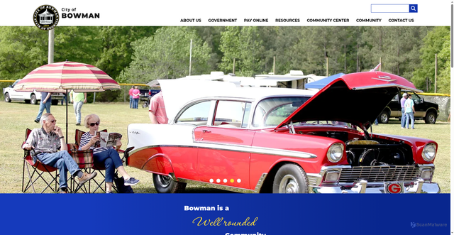 Security scan screenshot of https://cityofbowmanga.gov/